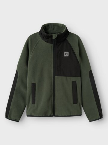 NAME IT Fleece Jacket 'NKNMYLES' in Green: front