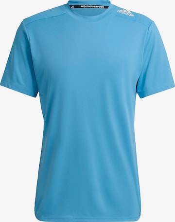 ADIDAS PERFORMANCETehnička sportska majica - plava boja: prednji dio