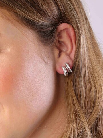 Lucardi Earrings in Silver