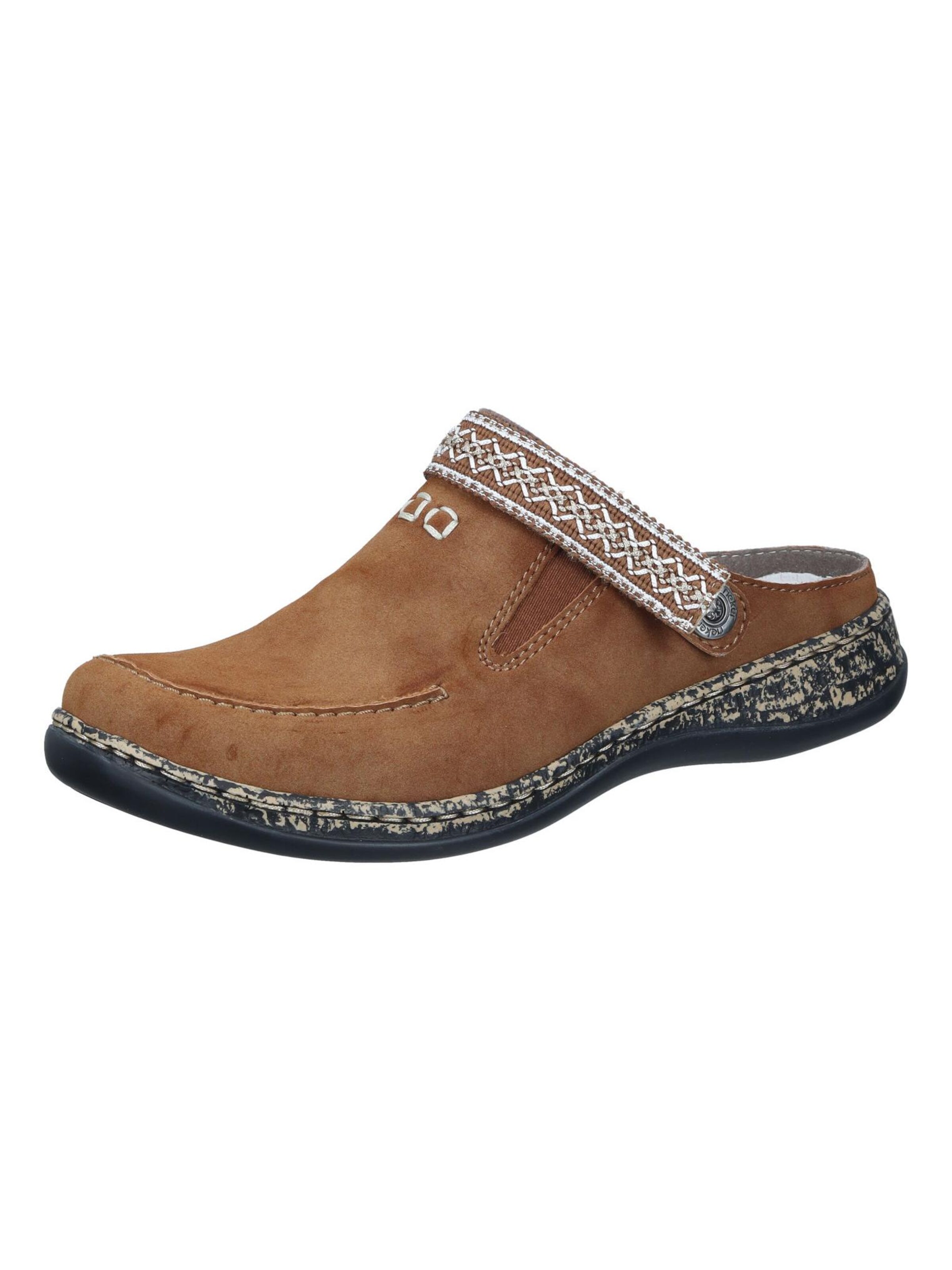 Rieker Pantolette 'Pantoletten'‌‌ in Braun: Vorderseite