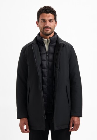 No Excess Between-seasons parka in Black: front
