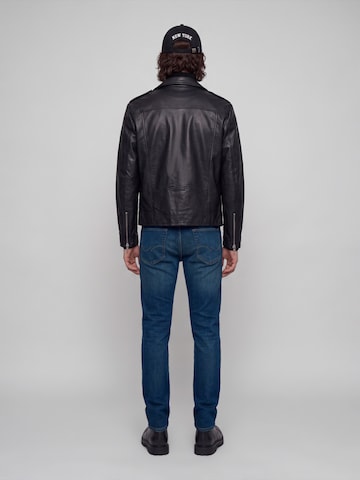 JACK & JONES Slimfit Kavbojke 'JJIGLENN JJICON' | modra barva