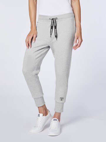 CHIEMSEE Tapered Pants in Grey: front