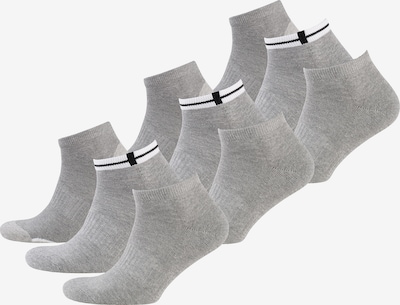 Nur Der Socken ' Sport ' in graumeliert / schwarz / weiß, Produktansicht