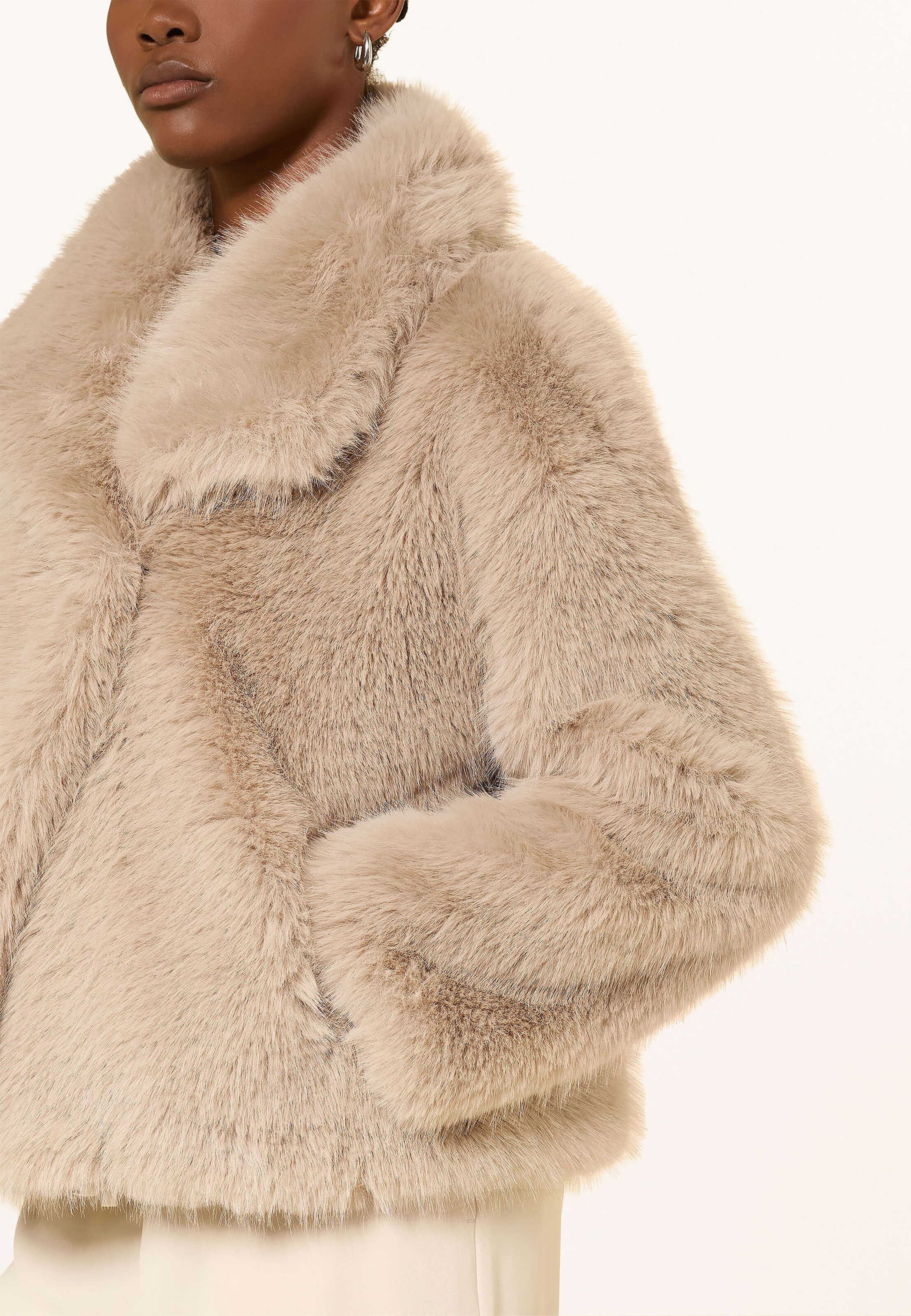 darling harbour Winter Jacket in Beige: side