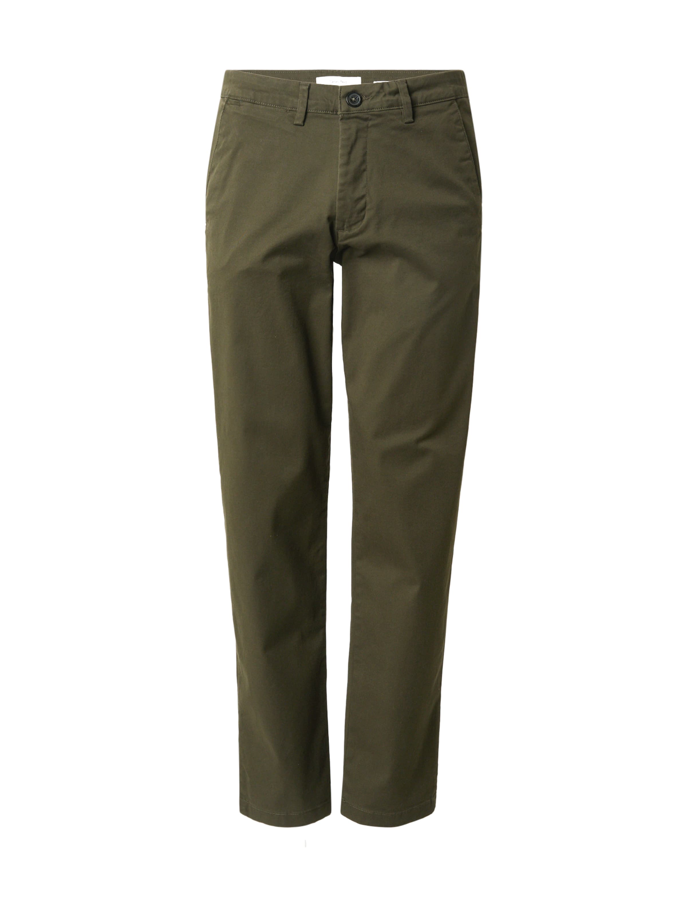 SELECTED Chino Pants 'SLHNew Miles' in Green: front