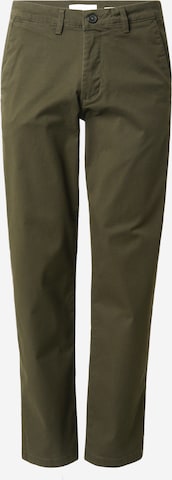 Pantalon chino 'SLHNew Miles' SELECTED en vert : devant