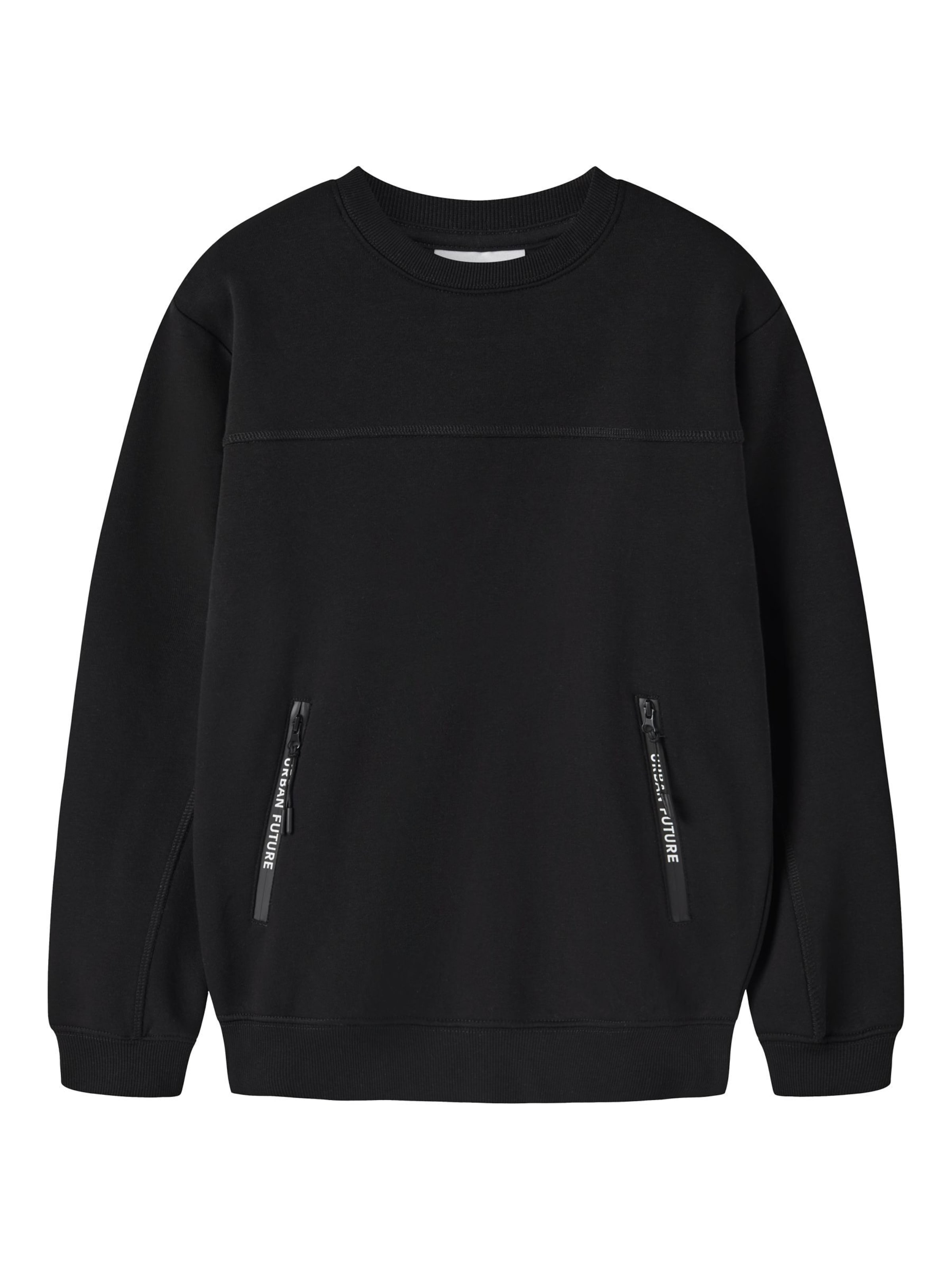 NAME IT Sweatshirt in Zwart: voorkant