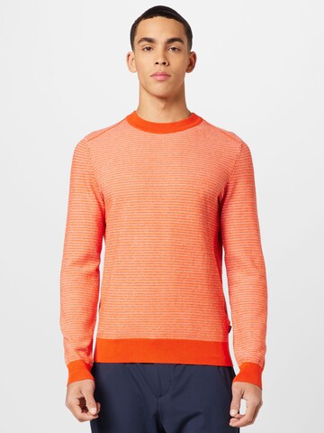 raudona BOSS Orange Megztinis: priekis