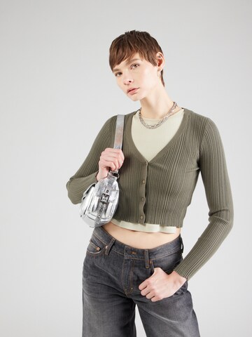 Tally Weijl Knit Cardigan in Green