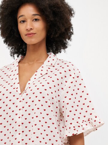 raudona Lindex Pižama su šortais