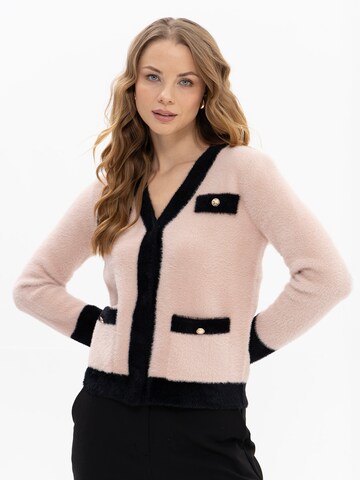 Passioni Knit Cardigan in Pink: front