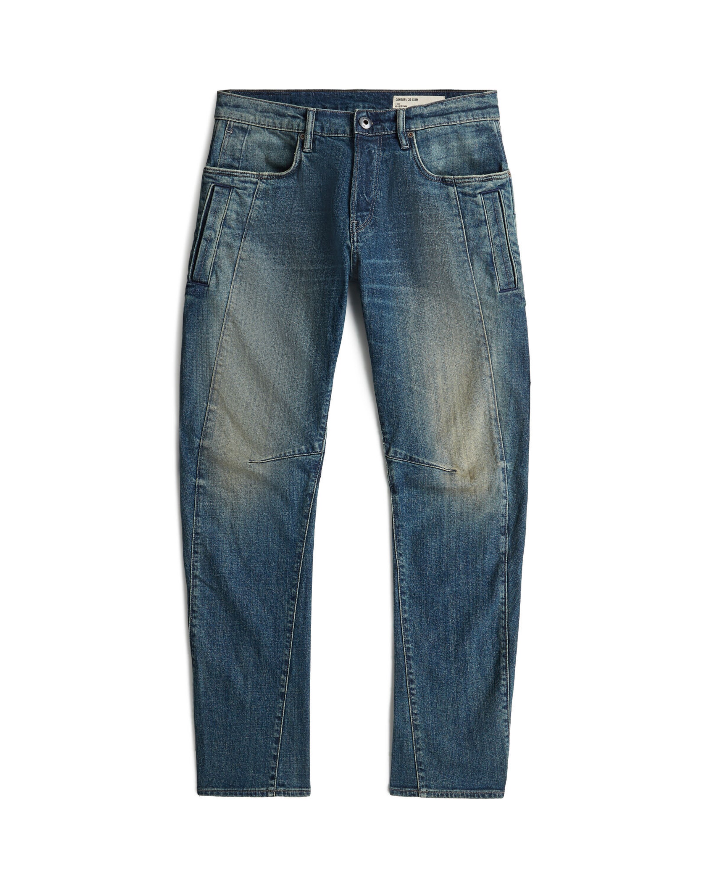 Coupe slim Jean 'Contor Slim Jeans' G-STAR en bleu : devant