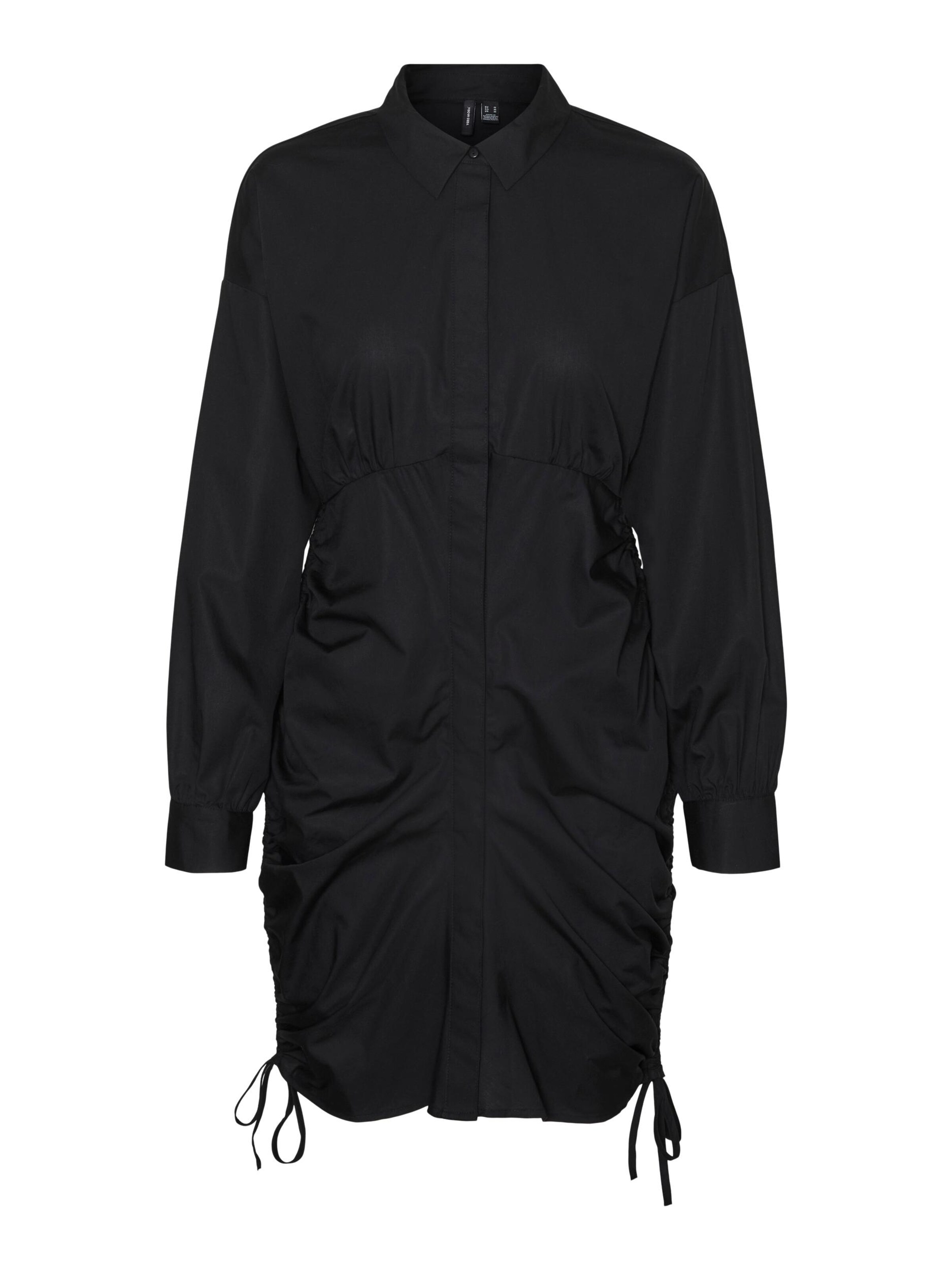 VERO MODA Μπλουζοφόρεμα σε μαύρο: μπροστά