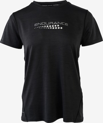 ENDURANCE Funktionsshirt 'Wange' in Schwarz: Vorderseite