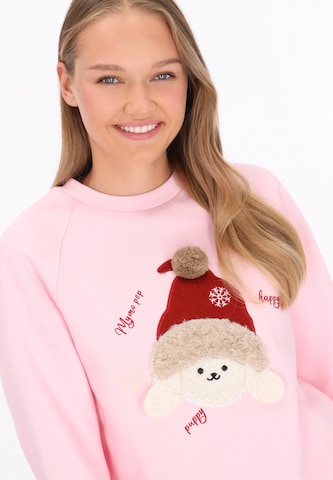 Sweat-shirt 'Pop' MYMO en rose