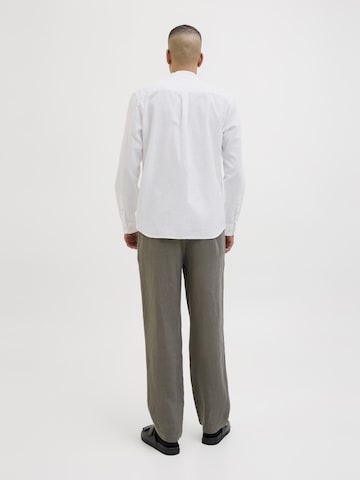 Slim fit Camicia 'JJESummer Band' di JACK & JONES in bianco