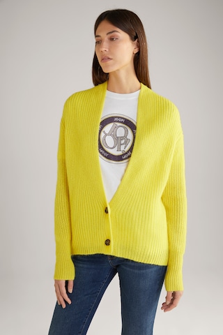 JOOP! Knit Cardigan in Yellow: front