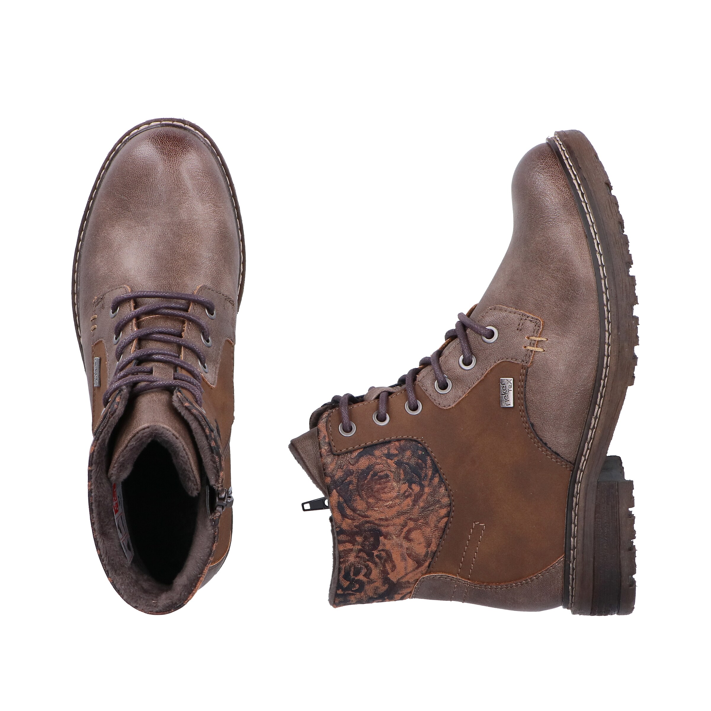 Bottes à lacets '94712' Rieker en marron