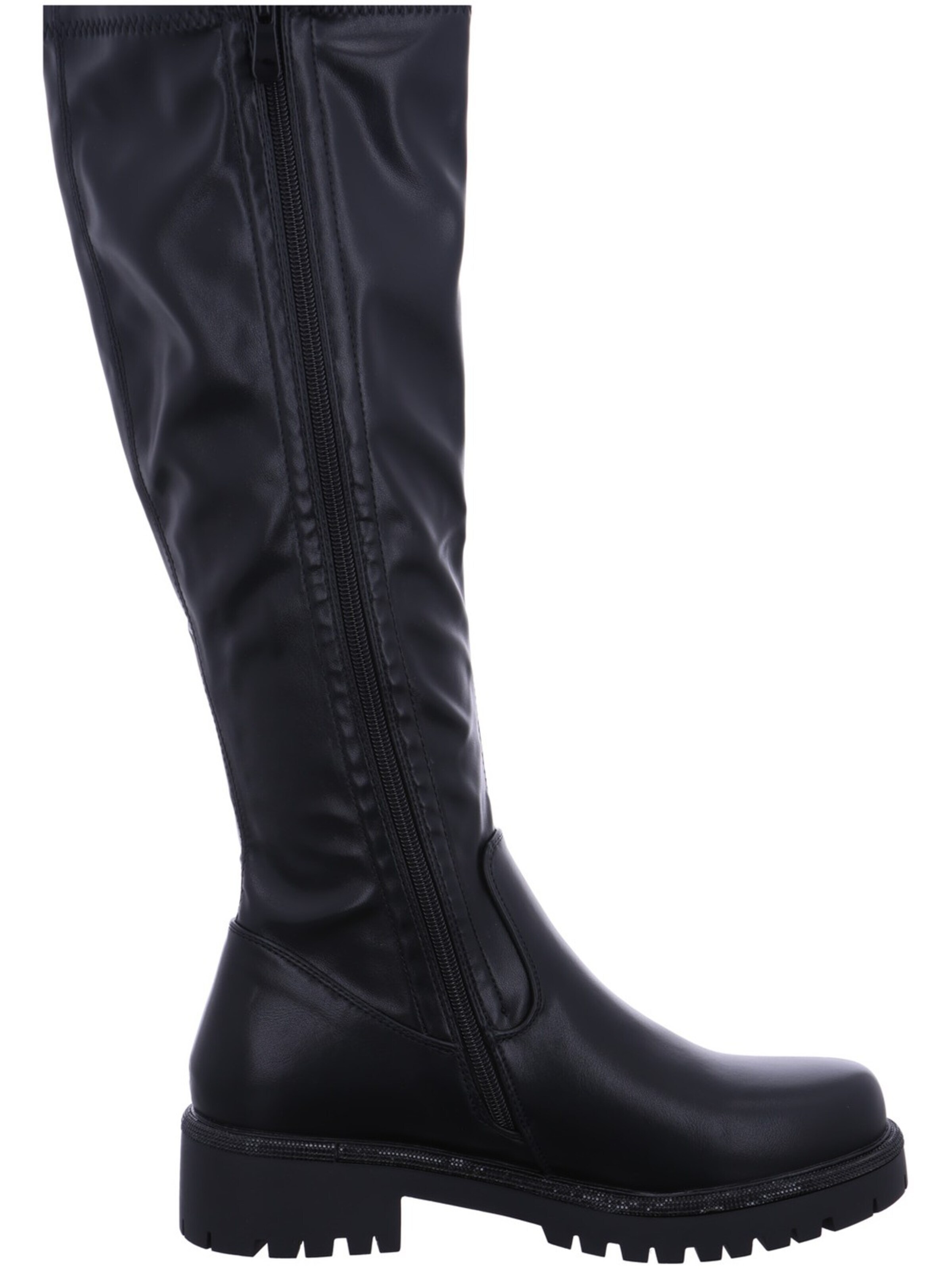 LA STRADA Over the Knee Boots in Black