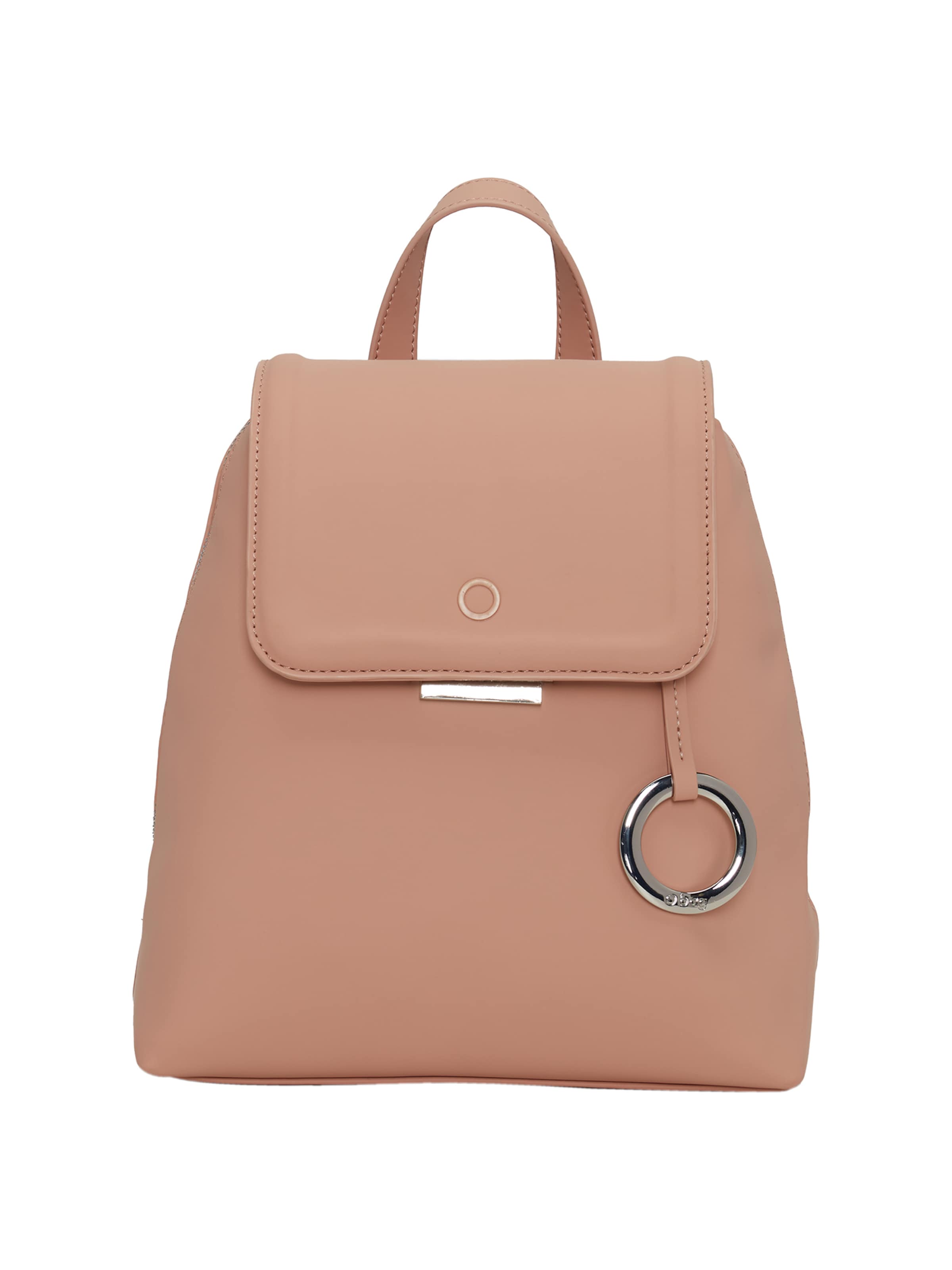 O bag Backpack in Pink: front