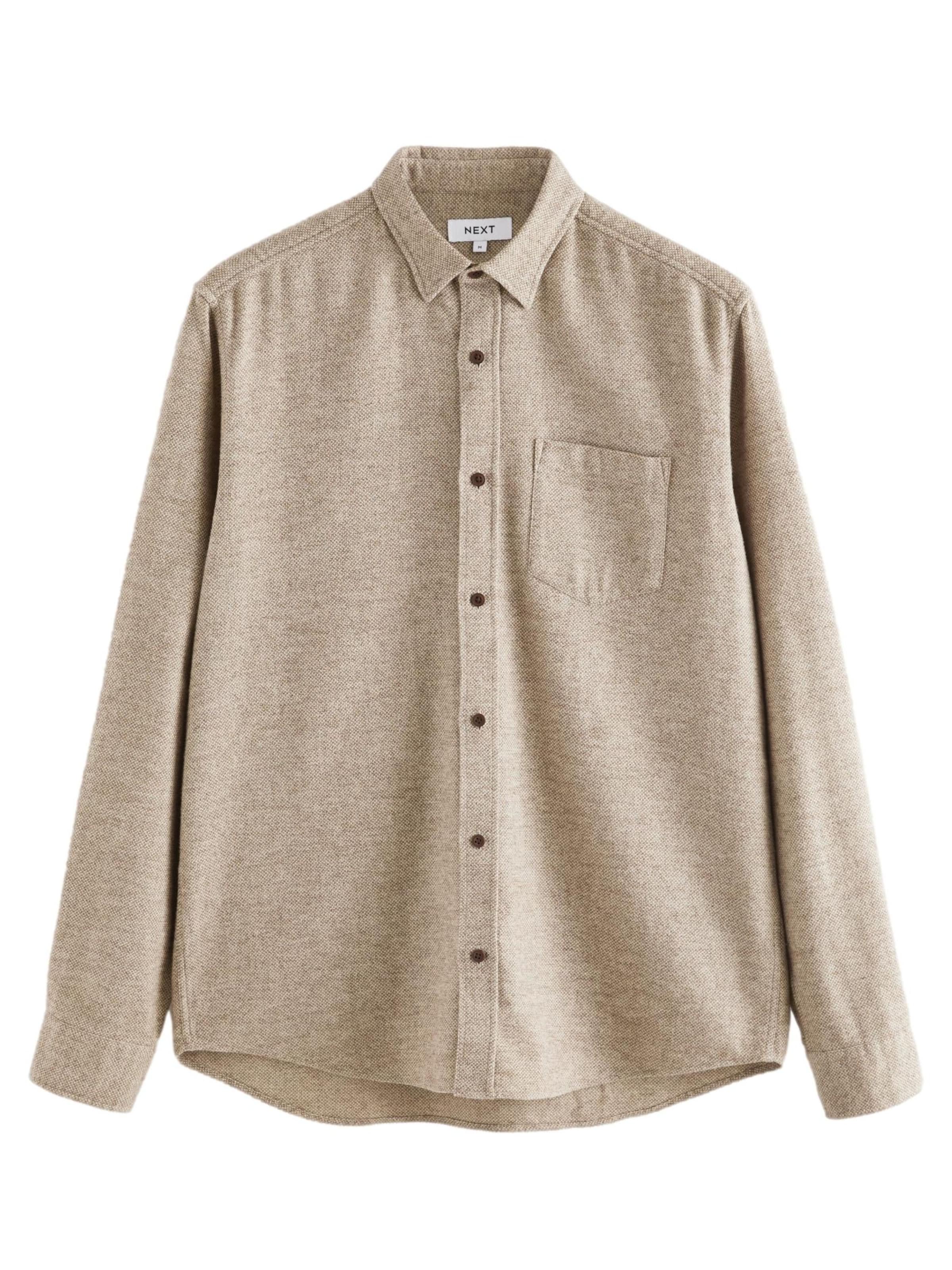 Next Regular Fit Hemd in Beige: Vorderseite