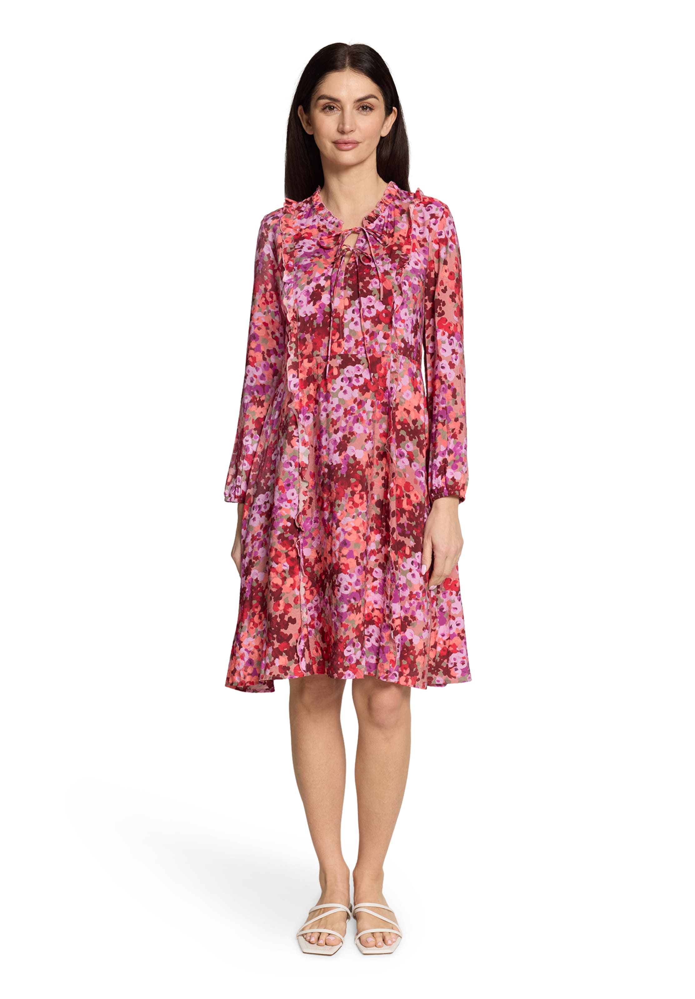 Cartoon Kleid in Rot: Vorderseite