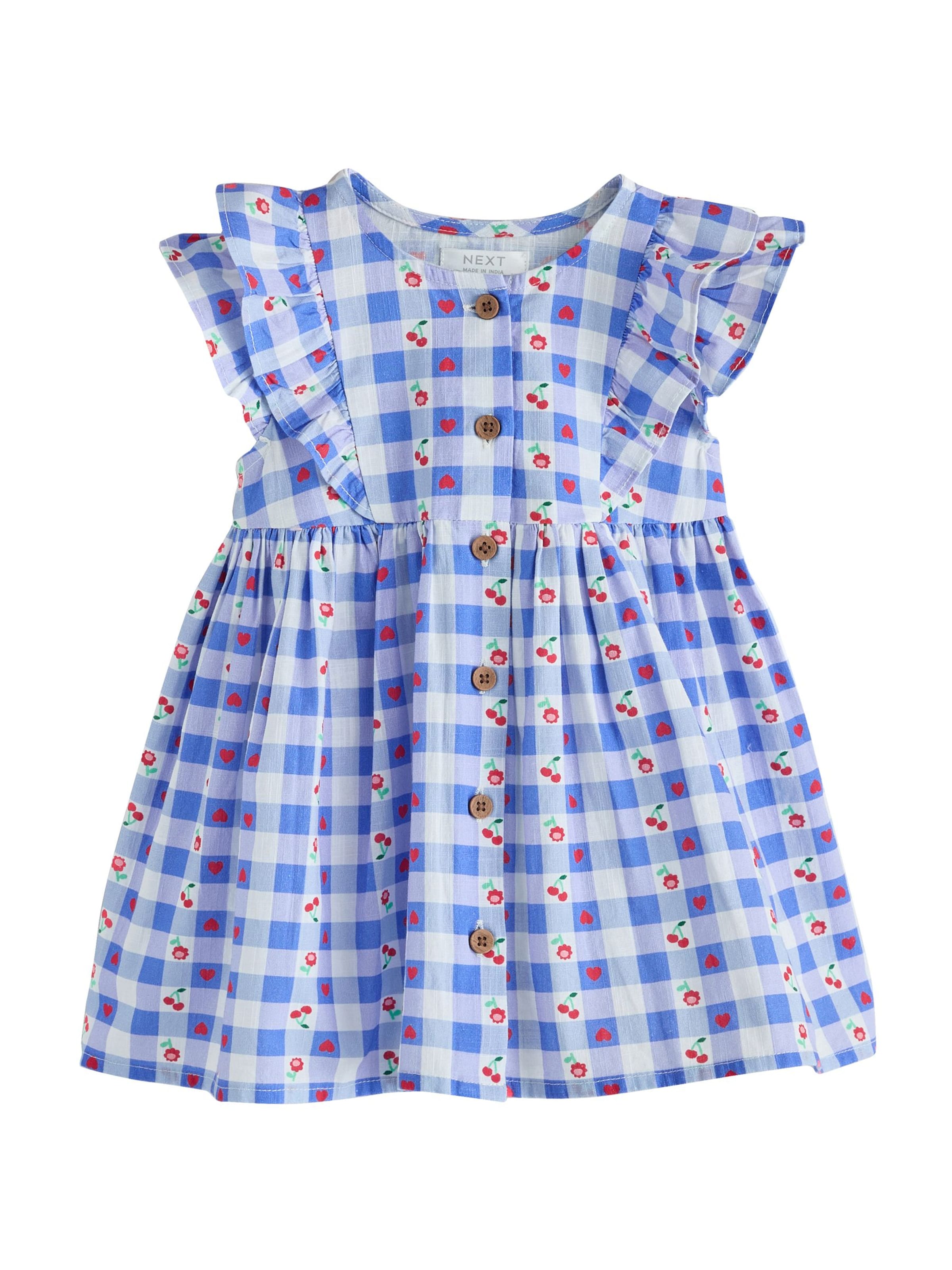Rochie de la Next pe albastru: față