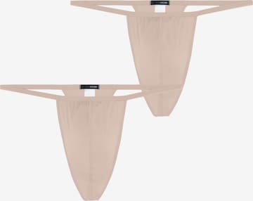 HOM G-String ' Plumes ' in Beige: Vorderseite