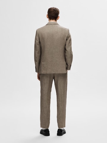 SELECTED HOMME Regular fit Suit Jacket in Brown