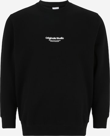Sweat-shirt 'VESTERBRO' Jack & Jones Plus en noir : devant