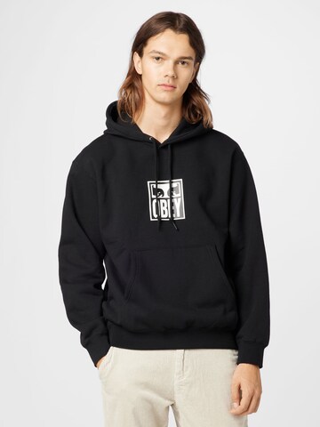 Obey Sweatshirt in Zwart: voorkant