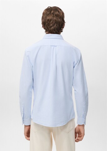 MANGO MAN Regular fit Button Up Shirt 'Kodak' in Blue