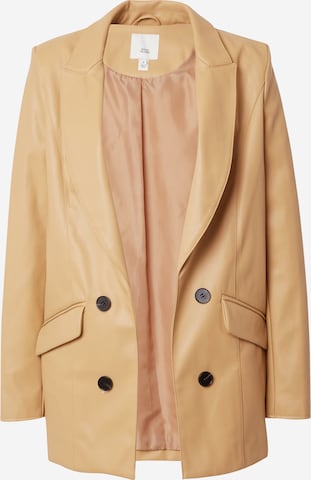 River Island - Blazer 'EDGE TO EDGE' em castanho: frente