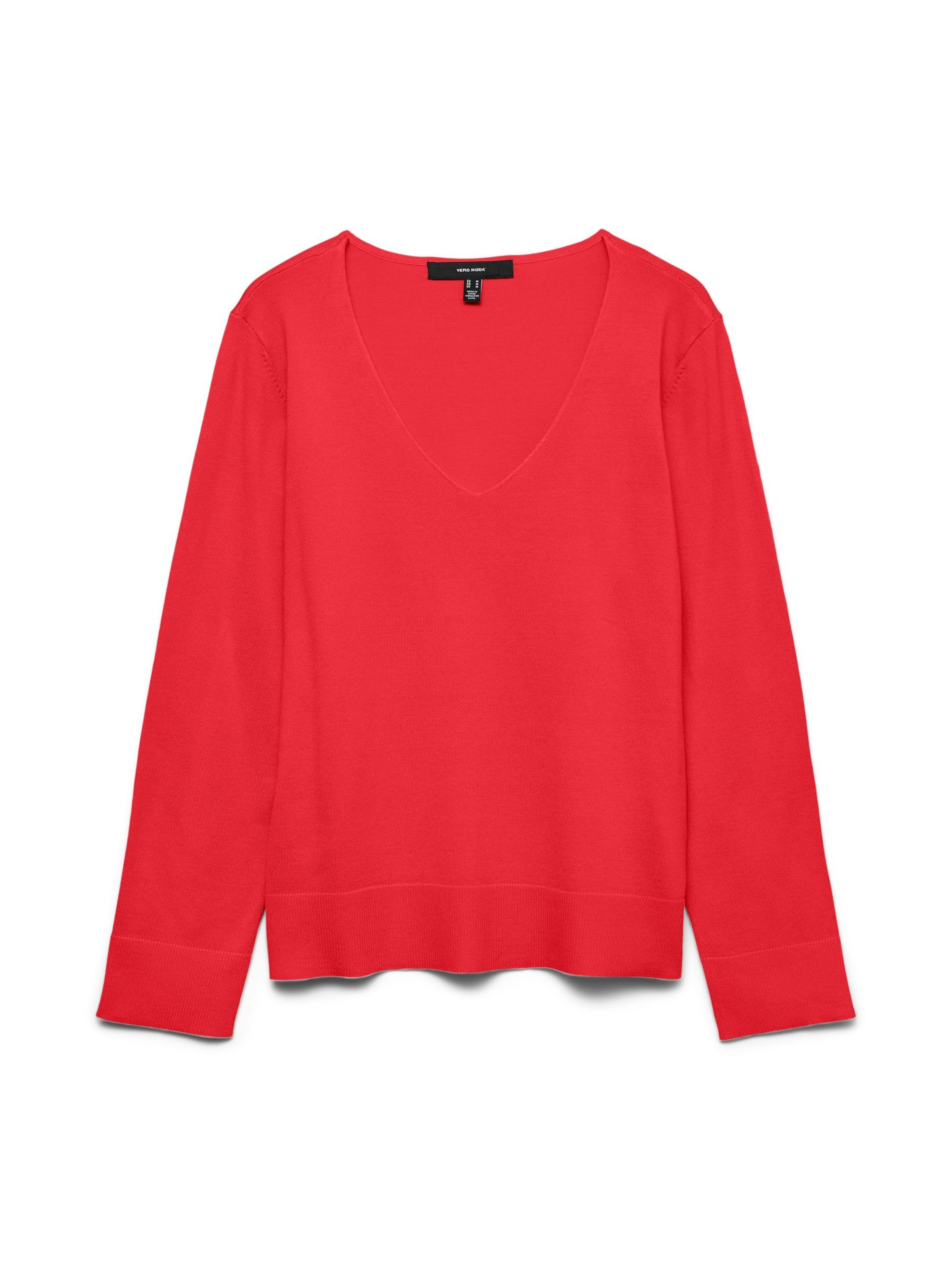 VERO MODA Trui 'VMSilje' in Rood: voorkant