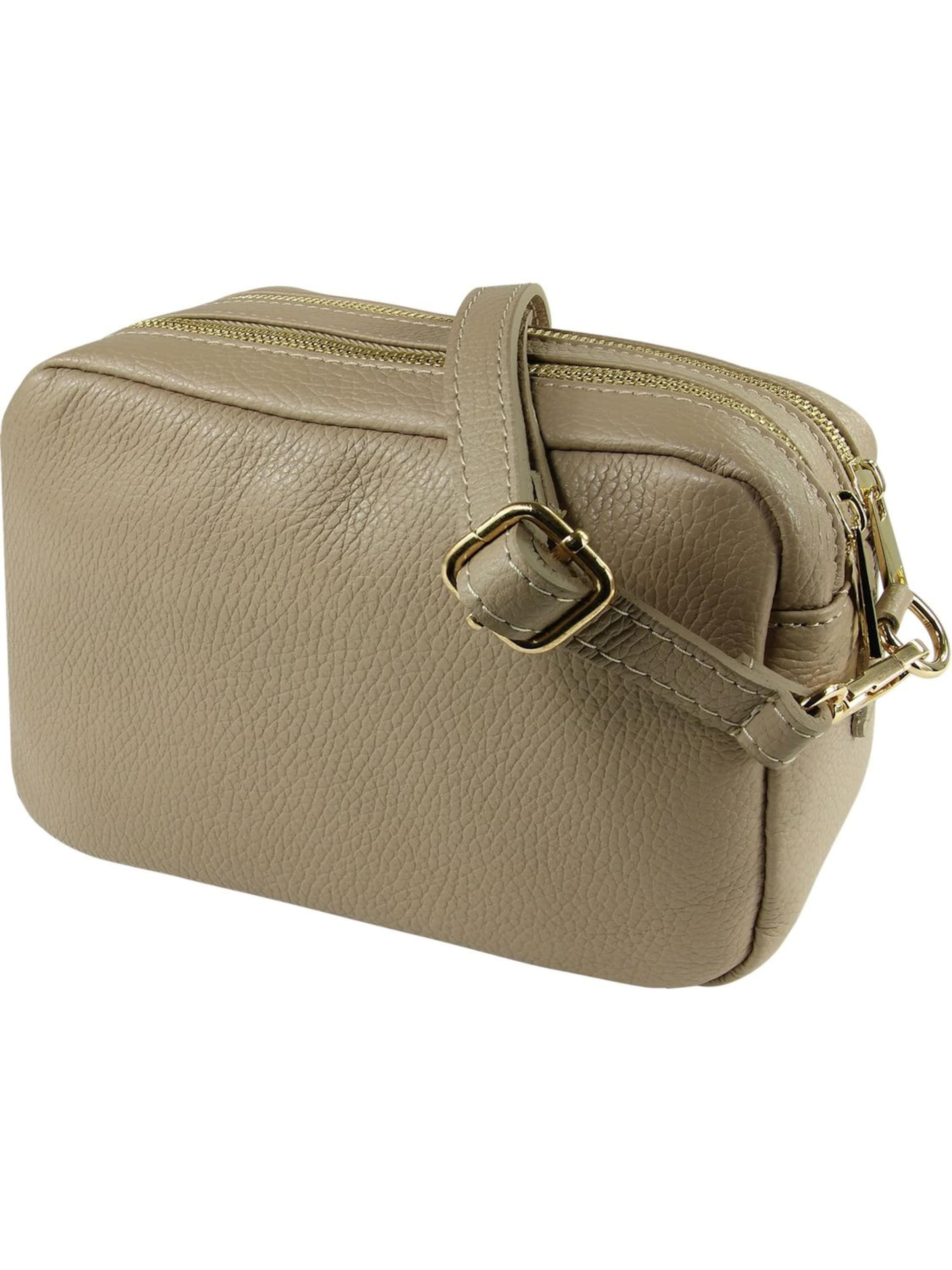 Sac à bandoulière Toscanto en beige : devant