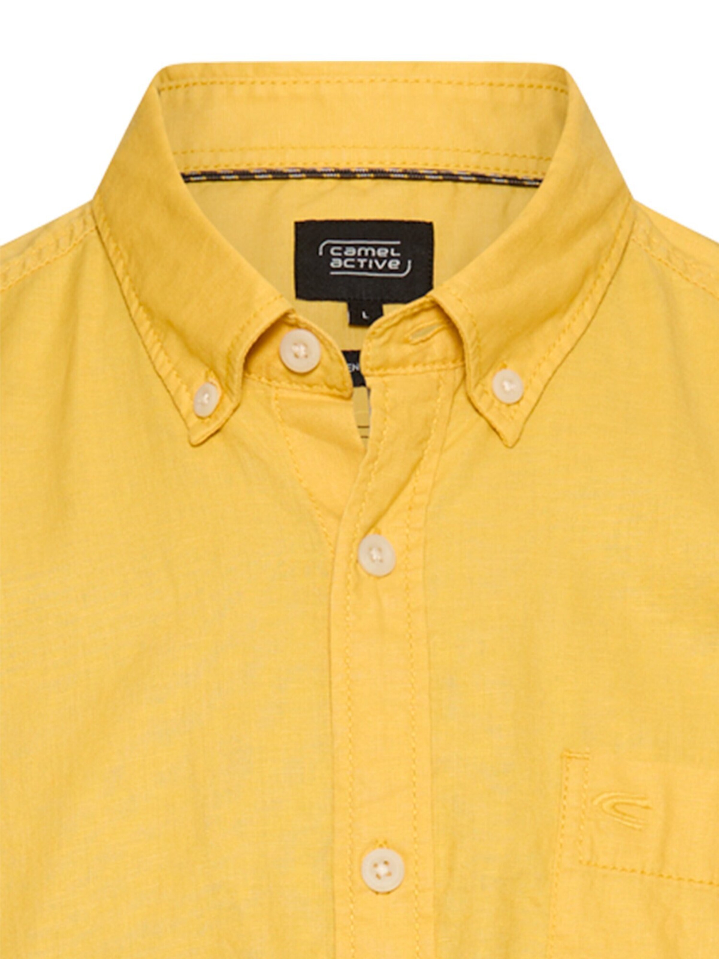 CAMEL ACTIVE Regular fit Button Up Shirt in Yellow