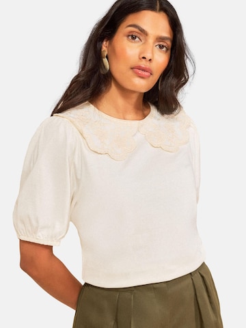 love & roses Футболка в Бежевый: спереди