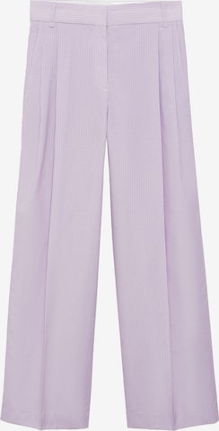 MANGO Wide Leg Laskoshousut värissä lila: etupuoli