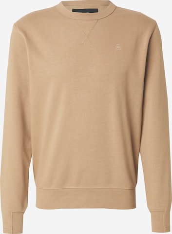 Sweat-shirt 'Nifous' G-STAR en beige : devant