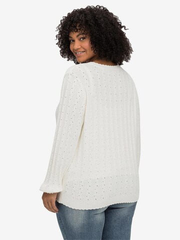 sheego by Joe Browns Knit Cardigan in White