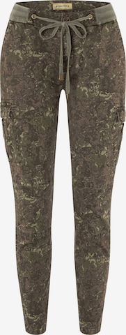 TIMEZONE Slim fit Cargo Pants 'Malika' in Green: front
