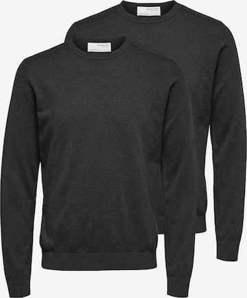 SELECTED Sweater 'Berg' in Grey: front