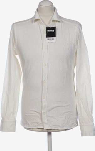 Ermenegildo Zegna Button Up Shirt in S in White: front