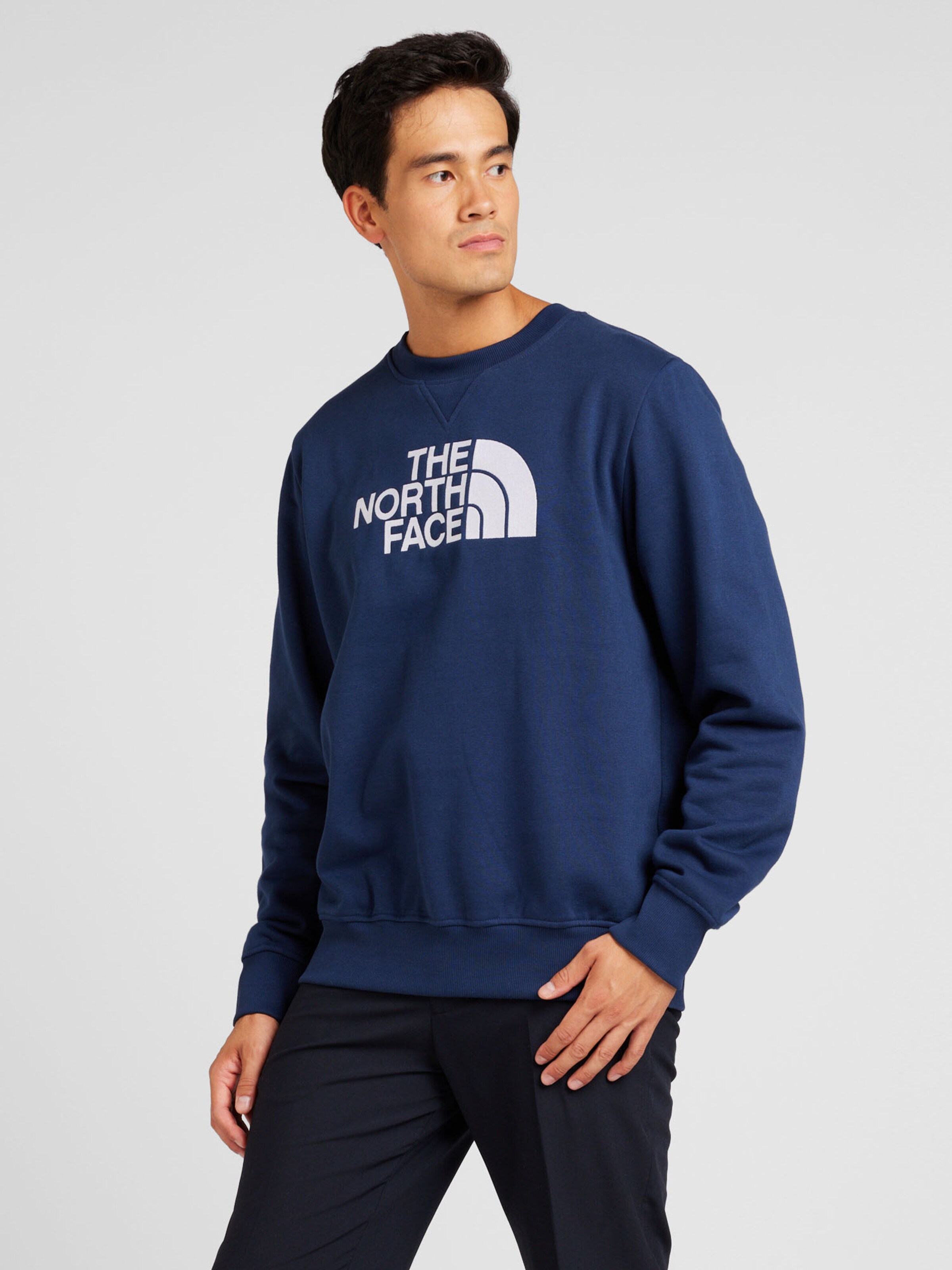 Navy north face sweatshirt on sale