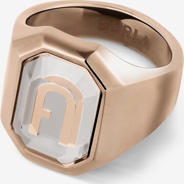 Furla Jewellery Ring 'Octagonal' in Goud: voorkant