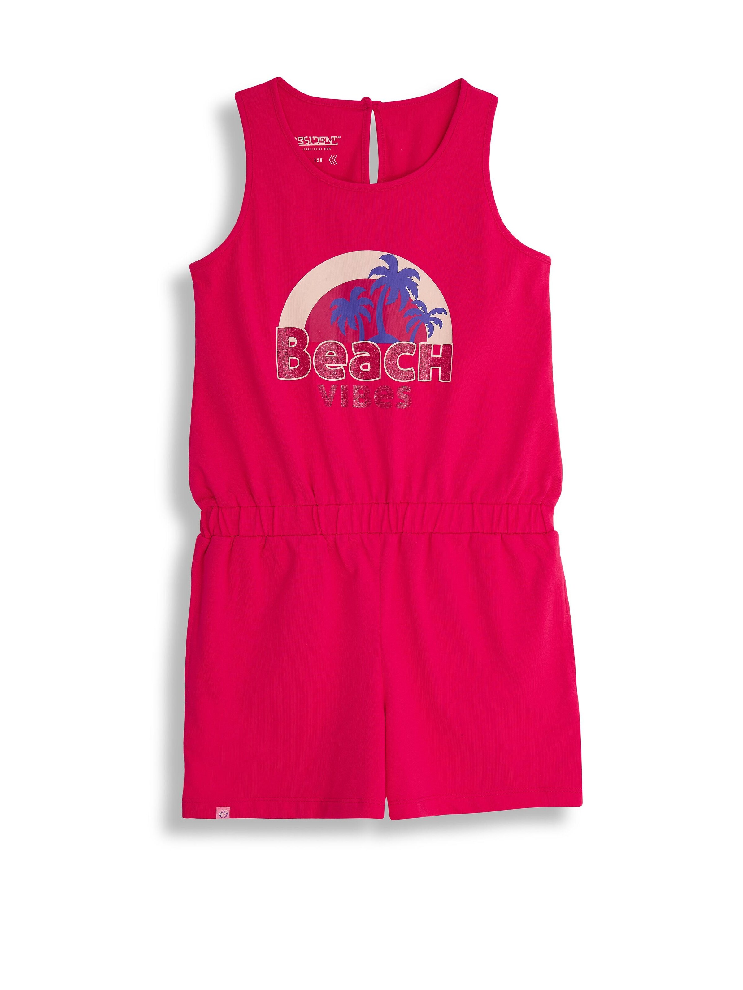 4PRESIDENT Overall 'Rita'‌‌ in Pink: Vorderseite