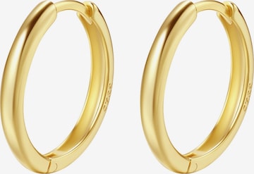 Boucles d'oreilles 'Urban Hoop' Hey Happiness en or : devant