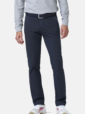 MEYER Regular Chino 'New York' in Blauw: voorkant