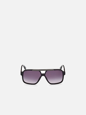 ADIDAS ORIGINALS Sunglasses 'Adidas Originals OR0066 Shiny black 59/12/145 MAN Sunglasses' in Black: front